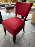 STOELEN LEDER ROOD en BRUIN, Huis en Inrichting, Ophalen, Nieuw, Overige kleuren