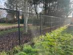 Draad omheining gevlochten zwart 60 m, Tuin en Terras, Tuinhekken en Hekwerk, Ophalen, Gebruikt, Kunststof, Tuinhek
