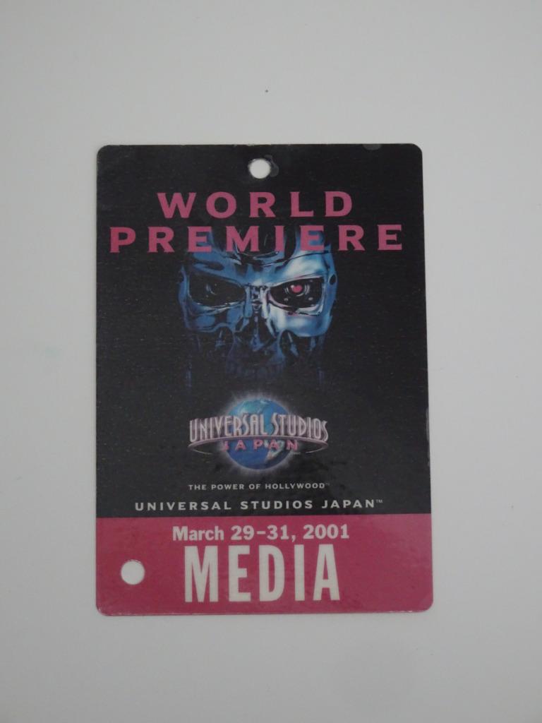 Terminator Universal Studios Japan media badge Grand Opening, Collections, Cinéma & Télévision, Film, Enlèvement ou Envoi