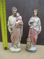 2 zeer oude heilige beelden ,St. jozef en maria, Enlèvement ou Envoi