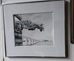 De Schuyter Daniel - lavis en inkt op papier/kader, Ophalen of Verzenden