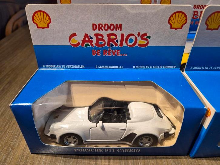 DROOMCABRIO'S. SHELL. 8 Stuks, van metaal., Collections, Marques automobiles, Motos & Formules 1, Comme neuf, Enlèvement ou Envoi