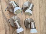 Lot de 4spots avec ampoules led, Ophalen, Gebruikt, Led