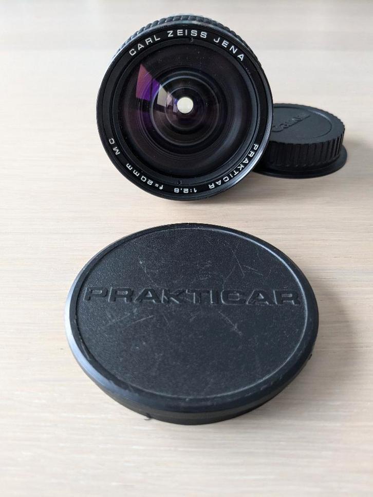 Carl Zeiss Jena Prakticar 20 2.8 MC, TV, Hi-fi & Vidéo, Photo | Lentilles & Objectifs, Utilisé, Objectif grand angle, Enlèvement ou Envoi