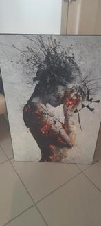 Prachtig futuristisch naaktlijstbord van 90 cm bij 50 cm, Ophalen of Verzenden