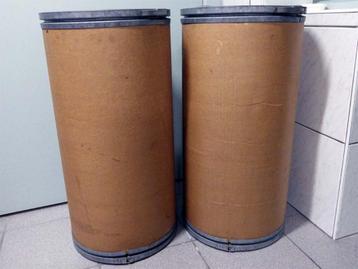 Ronde Bewaarvaten (2x) van Kraftpapier: €.10,00/stuk. beschikbaar voor biedingen