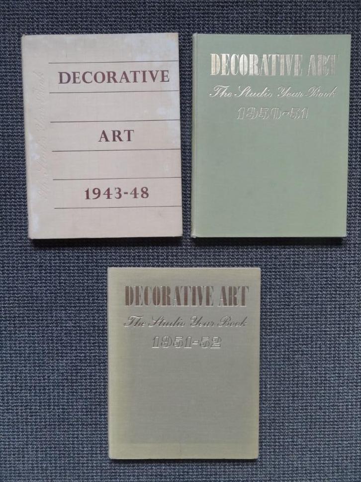 6 Decorative Art jaarboeken, The Studio, 1943 tm 1957, Boeken, Kunst en Cultuur | Fotografie en Design, Gelezen, Verzenden