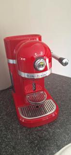 KitchenAid Nespresso appelrood, Ophalen, Koffiemachine, Zo goed als nieuw, 4 tot 10 kopjes