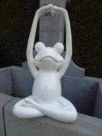 statue d une grenouille laquée blanc , XXL, Jardin & Terrasse, Statues de jardin, Animal, Synthétique, Enlèvement ou Envoi, Neuf