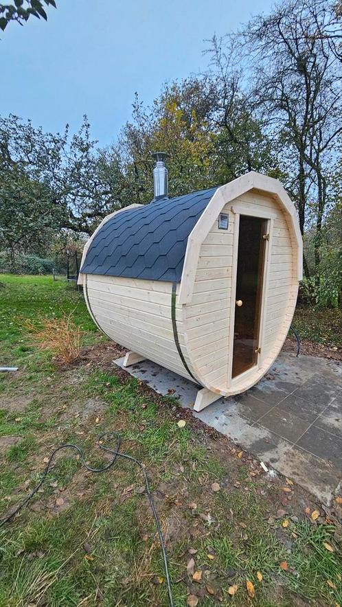 Barrel Sauna 2M Gratis Levering en Plaatsing, Sport en Fitness, Sauna, Nieuw, Verzenden
