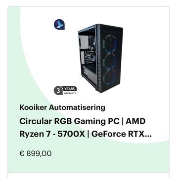GAMING PC (december 2023) beschikbaar voor biedingen