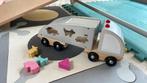 Houten trekspeelgoed vrachtwagen met vormen, Gebruikt, Ophalen of Verzenden, Duw- of Trekspeelgoed