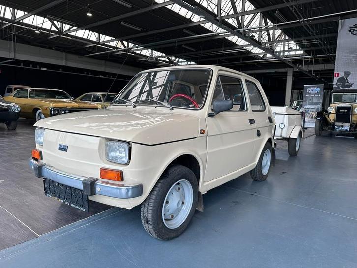Fiat 126 Polski - 1978 - 650cc - startklaar ! Met remork !, Auto's, Oldtimers, Bedrijf, Fiat, Benzine, Stadsauto, 2 deurs, Handgeschakeld