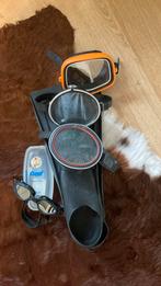 Set vintage duikbrillen + zwemvliezen mt38/39, Watersport en Boten, Ophalen, Zo goed als nieuw