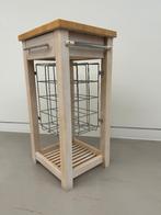 Nieuwe Keukentrolley met Snijplank - Wijnrek voor 12 flessen, Huis en Inrichting, Keuken | Keukenelementen, Ophalen, Minder dan 50 cm