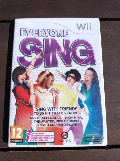 Wii Everyone sing, Consoles de jeu & Jeux vidéo, Jeux | Nintendo Wii, Comme neuf, Musique, 3 joueurs ou plus, À partir de 12 ans