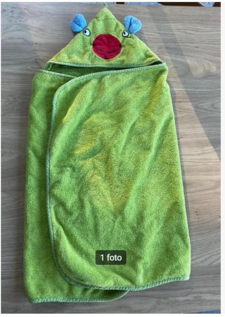 baby wikkel handdoek groen, Kinderen en Baby's, Babykleding | Baby-kledingpakketten, Nieuw, One size, Ophalen of Verzenden