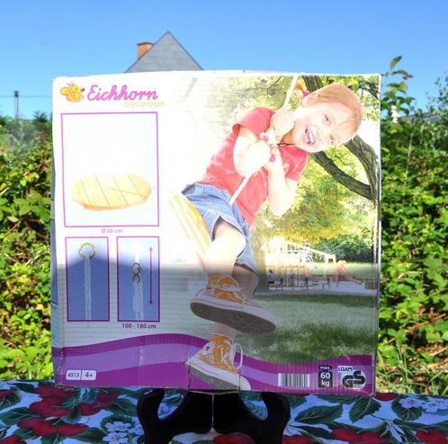 balancoire disque en bois pour portique neuf, Kinderen en Baby's, Speelgoed | Buiten | Speeltoestellen, Nieuw, Schommel, Ophalen of Verzenden