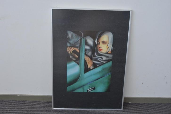 Ingelijste poster/artprint v T. de Lenpicka, Verzamelen, Posters