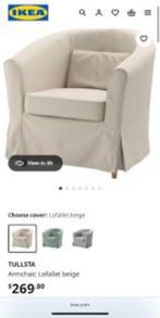 Beige hoezen Tullsta (2) Ikea, Huis en Inrichting, Fauteuils, Ophalen