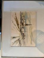 Aquarel klein, Antiek en Kunst, Kunst | Tekeningen en Fotografie, Ophalen