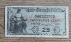 P#M24 - 25 cents - Military Payment Certificate, Ophalen of Verzenden, Noord-Amerika, Los biljet