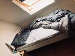Bed + lattenbodem + matras 120x220cm, Huis en Inrichting, Ophalen, Gebruikt, Wit, Simpel bed