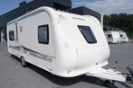 Mooie 4pers.Hobby met mover, voortent, frans bed, rondzit, Rondzit, Hobby, Bedrijf, Mover