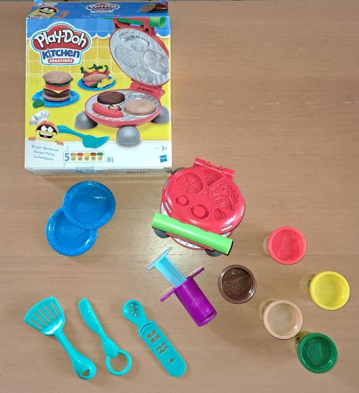 Play-Doh Kitchen Creations Burger Barbecue, Hasbro, Kinderen en Baby's, Speelgoed | Educatief en Creatief, Nieuw, Knutselen, Ophalen