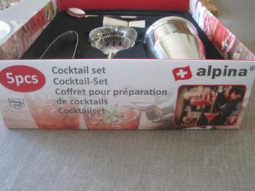 coktail shaker merk Alpina toebehoren originele doos beschikbaar voor biedingen