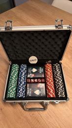 Poker set – 200 fiches – complete set in koffer, Hobby en Vrije tijd, Ophalen, Zo goed als nieuw