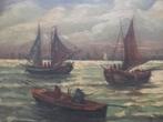 peinture marine huile sur bois, Antiquités & Art, Enlèvement