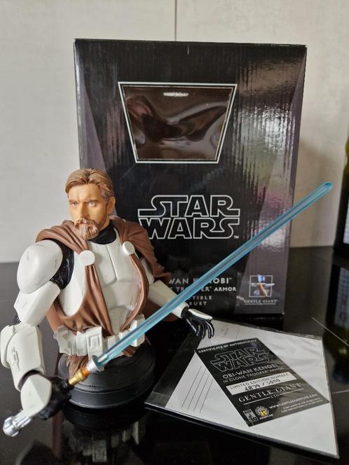Star Wars Gentle Giant Obi-Wan Kenobi in Clone Trooper-pants, Verzamelen, Star Wars, Zo goed als nieuw, Beeldje of Buste, Ophalen of Verzenden