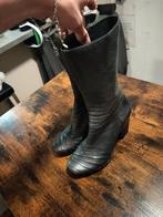 grijze laarsjes maat 36 kan ook 37 echt leer, Kleding | Dames, Ophalen of Verzenden, Gedragen