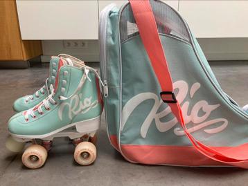 Rio Roller script rolschaatsen met tas maat 37