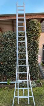 Grote aluminium ladder 2 x 17 treden, Doe-het-zelf en Bouw, Ladders en Trappen, Ophalen, Zo goed als nieuw, Ladder
