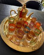 Marokkaanse theepot inclusief 11 thee glazen €30, Ophalen, Zo goed als nieuw
