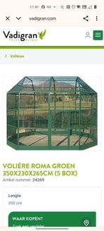 Volière Roma xxl te koop, Dieren en Toebehoren, Ophalen, Zo goed als nieuw, Metaal, Volière