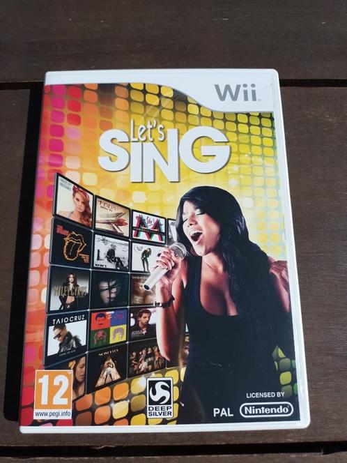Wii Let's sing, Consoles de jeu & Jeux vidéo, Jeux | Nintendo Wii, Comme neuf, Musique, 3 joueurs ou plus, À partir de 12 ans