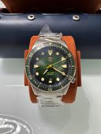 Zelos watches great white v2 300m antique green, Overige merken, Staal, Staal, Polshorloge
