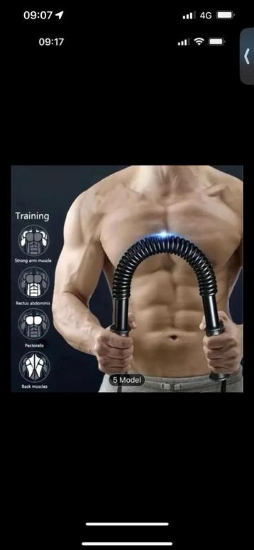 Adjustable Spring Arm, Exercise Equipment. 20 Kg beschikbaar voor biedingen