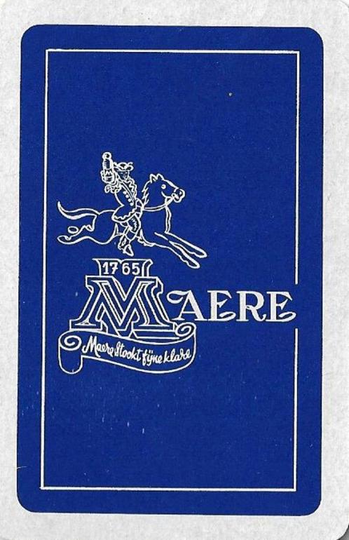 Joker met MAERE Jenever / Distilleerderij reclame, Verzamelen, Speelkaarten, Jokers en Kwartetten, Nieuw, Joker(s), Ophalen of Verzenden