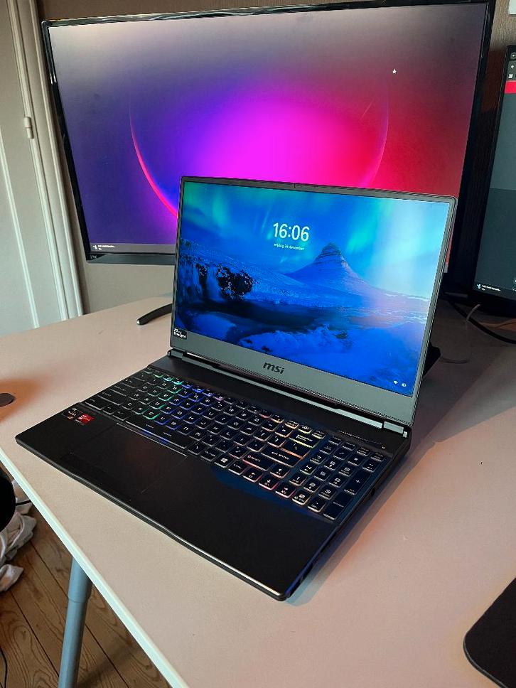 MSI Alpha 15 A3DDK-007NL, Computers en Software, Windows Laptops, Gebruikt, 15 inch, SSD, 2 tot 3 Ghz, 16 GB, Azerty, Met videokaart