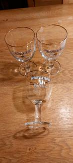 West-Vleteren trappistglazen 33cl, Ophalen of Verzenden, Gebruikt, Glas of Glazen