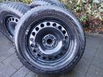 Winterbanden op stalen velg  215/65R17, Auto-onderdelen, Banden en Velgen, Ophalen, Gebruikt, Winterbanden