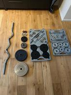 Gewichten, Sport en Fitness, Ophalen, Zo goed als nieuw, Rug, Halterset