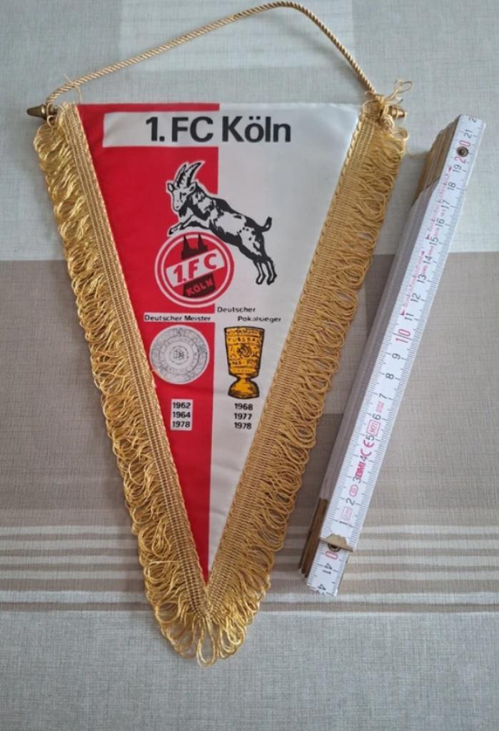 Wimpel 1 FC Koln, Verzamelen, Sportartikelen en Voetbal, Zo goed als nieuw, Vaantje of Sjaal, Ophalen of Verzenden