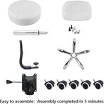 werkkruk met wieltjes | met rugleuning | Nieuw, Overige materialen, -, Verzenden, -