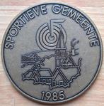Medaille 'sportieve gemeente Bilzen 1985 Bloso, Ophalen of Verzenden, Brons