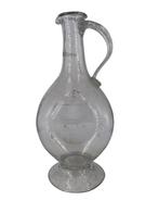 Antieke gegraveerde glazen karaf - Elegantie van 18e tot 19e